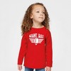 The Juniper Shop Football Game Day Stripes Toddler Long Sleeve Tee - 2 of 3