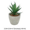 Unique Bargains Artificial Plants Mini Serrated Edge Aloe in Pulp Plastic 3.54"x3.54"x4.72" 1Pcs - 3 of 4