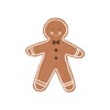 Orara Studio Gingerbread Man I Shower Curtain - Deny Designs - image 3 of 3