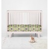 Bacati - Mod Dots Green Yellow Beige Chocolate 100 percent Cotton Universal Baby US Standard Crib or Toddler Bed Fitted Sheet - 4 of 4