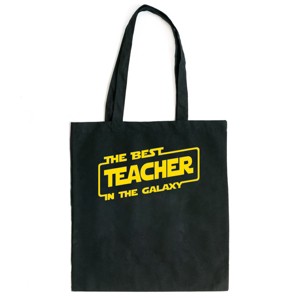 Simply Sage Market The Best Teacher In The Galaxy Canvas Tote - 1 of 4
