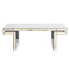 NicBex Silver Mirrored Coffee Table,Center Table with Vintage Carved Elements for Livng Room,Office - 4 of 4