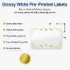 Avery Labels, 2" x 3", Gold-White Christmas Trees, Glossy, 80ct - 2 of 4