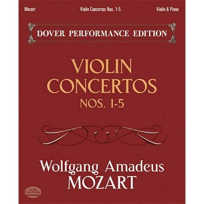 Violin Concertos Nos. 1-5 - (Dover Chamber Music Scores) by  Wolfgang Amadeus Mozart (Paperback)