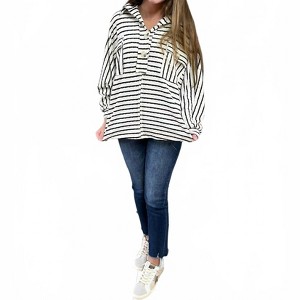 Women's Wo's Collared Button Pocket Top - BUCKETLIST - 1 of 4