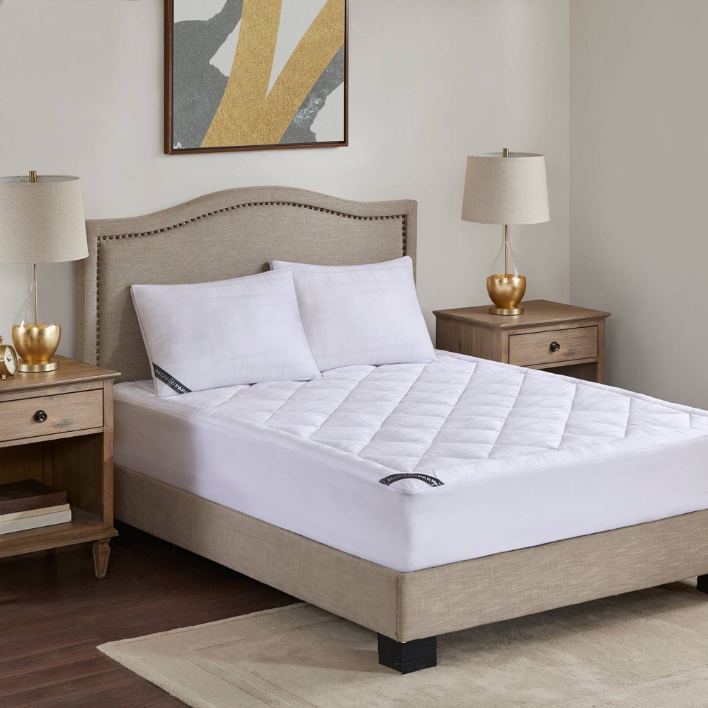 UPC 086569041104 product image for Queen 525 Thread Count Cotton Rich Down Alternative Mattress Pad | upcitemdb.com