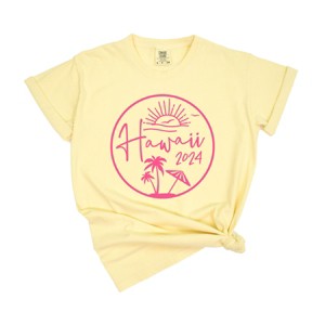 Simply Sage Market Women's Hawaii 2024 Short Sleeve Garment Dyed Tee - 1 of 3