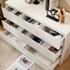 Karl Home 7-Drawer White Particle Board 47.24in. W Chest of Drawer - 4 of 4