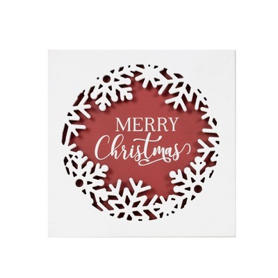 Melrose Merry Christmas Plaque 12"SQ