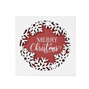 Merry Christmas Plaque 12"SQ - 1 of 2