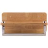 ALFI AB5510 12Inch Small Wooden Shelf with Chrome Towel Bar Bathroom Accessory - 2 of 4