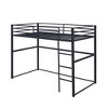 COMHOMA Metal Loft Bed Twin Size, Loft Bed Frame with Safety Guard Rails & Flat Ladder for Kids Teens Adults - 4 of 4