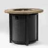 30inch Round Fire Pit Table Propane Fire Table with Lava Rocks - 3 of 4
