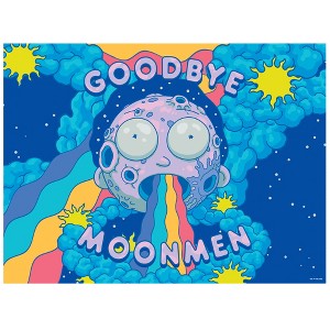 Rick And Morty Goodbye Moon Men 500 Piece Jigsaw Puzzle 16" x 21.5" - 1 of 4