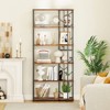 Tangkula 6-Tier Bookshelf w/Heavy-duty Metal Frame2 Anti-tipping Kits for Living Room - 4 of 4