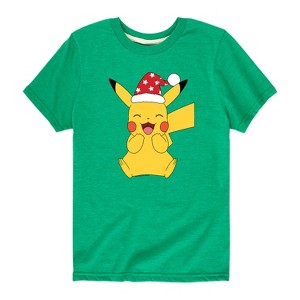Boys' - Pokémon - Pikachu Happy Short Sleeve Graphic T-Shirt - 1 of 4