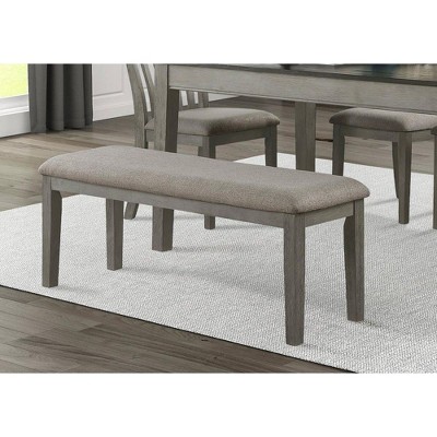 NicBex Upholstered Bench,Dining Bench with Solid Wood Frame,Modern Ottoman for Living Room,Entryway,Kitchen