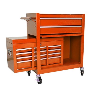 VYNXARIA High Capacity Rolling Tool Chest,8-Drawer Storage Cabinet with Wheels,Durable Tool Organizer for Garage & Workshop,Orange