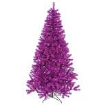 Vickerman 4' Purple Artificial Christmas Tree, Purple Dura-lit Incandescent Lights