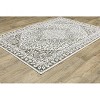 Oriental Weavers Montecito 1101W Grey/ White Indoor Area Rug - 2'3" x 7'6" - 4 of 4