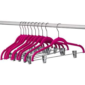 Osto 50 Pack Premium Velvet Shirt Hangers, Non-slip Standard Hangers With  Notches, Thin/space Saving 360 Degree Stainless Steel Hook Gray : Target