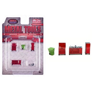 "Metal Tools" Set B of 5 Pieces Limited Edition Scale 1/64 Models by American Diorama - 1 of 4