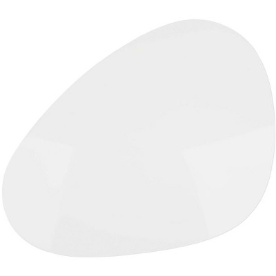 Wynton Triangular Black & White Wood Coffee Table - 44"