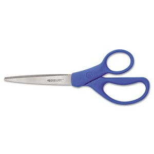 Westcott Preferred Line Stainless Steel Scissors 8" Long Blue 2/Pack 15452 - 1 of 1