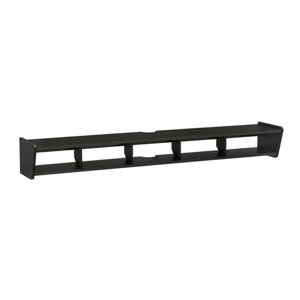 GlasFlength TV Stands and Consoles TV Console Table TV Center TV Stand with Open Storage Shelves for Living Room, Black, 65.13"*11"*8.25" - 1 of 4