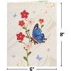Frndly by Paper Love, Flower and Butterflies 3D Pop Up Card, For All Occasion - Handcrafted 100% Recycled and Eco-Friendly, 8" x 6" Cover - 2 of 4