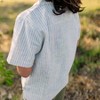 Kids' Dylan Camp Shirt - Driftwood Stripe - 4 of 4