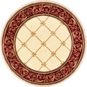 Patrician Trellis French European Formal Traditional / Contemporary Floral Thick Soft Plush Area Rug - 1 of 4