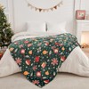 Cozy Printed Blanket Blanket, 280 GSM Fleece Throw Size for Home Decoration - Ultra Soft (Throw - 50" x 60", Christmas Light) - 4 of 4