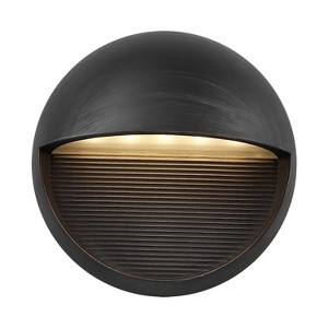 JONATHAN Y Orbe Outdoor Metal/Glass Dimmable Integrated LED Wall Sconce - 1 of 4