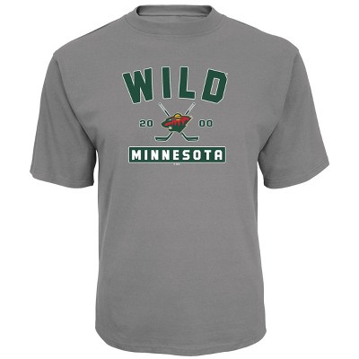 NHL Minnesota Wild Men's Center Ice Gray T-Shirt M