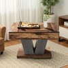 Kumasinova Wooden Coffee Table,Modern 31.5 Inch Center Table for Living Room,Bedroom,Meeting Room,Brown - 4 of 4