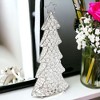 HomeRoots 16" Silver Faux Crystal Christmas Figurine - 2 of 3