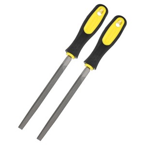 Unique Bargains Triangular Metal File High Carbon Steel PVC Grip Handle Hand Files - 1 of 4