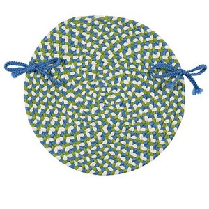 Colonial Mills Carousel - Lime Spin Chair Pad, Set of 4 - 1 of 2