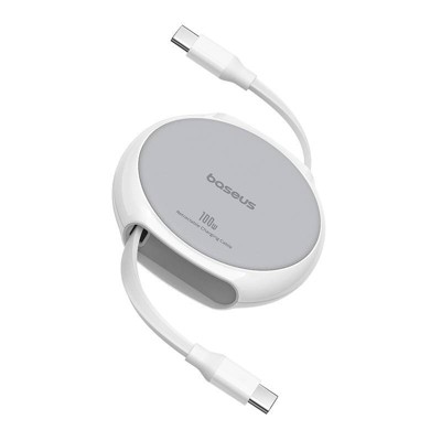 Baseus Pathfinder Series Free2Draw 3' 100W USB-C to USB-C Fast Charging Data Cable - Moon White