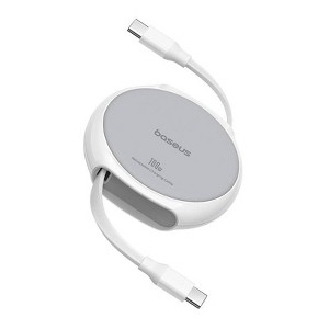 Baseus Pathfinder Series Free2Draw 3' 100W USB-C to USB-C Fast Charging Data Cable - Moon White - 1 of 4