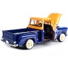 1955 Chevrolet 5100 Stepside Pickup Truck "Gulf" Dark Blue and Orange 1/24 Diecast Model Car by Motormax - 3 of 3