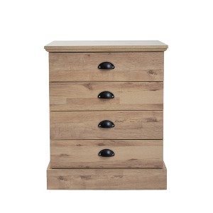 AndMakers 4-Drawer Wood Nightstand - 1 of 4