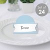 Big Dot of Happiness Dusty Blue Elegantly Simple - Guest Party Favors Tent Buffet Card - Table Setting Name Place Cards - Set of 24 - 2 of 4