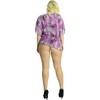 LA LEELA Women's Beachwear Swimsuit Coverups for Women Summer Swim Beach Dress Cover Ups for Women Short Bathing Suits 2X-3X Purple,Animal Icon - 2 of 3