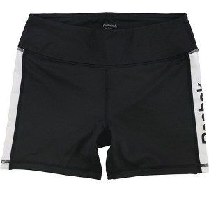 Reebok Womens Marker Athletic Compression Shorts, Black, Small - 1 of 1