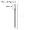 Unique Bargains High Speed Steel Straight Flute Metric Taper Plug Thread Milling Taps - 2 of 4