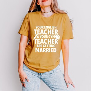 Your English Teacher and Your Gym Teacher Block - Womens Short Sleeve Tee - 1 of 4