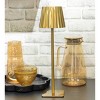 National Brand Portable and Rechargeable LED Touch Lamp with Pleated Shade - 3 of 3