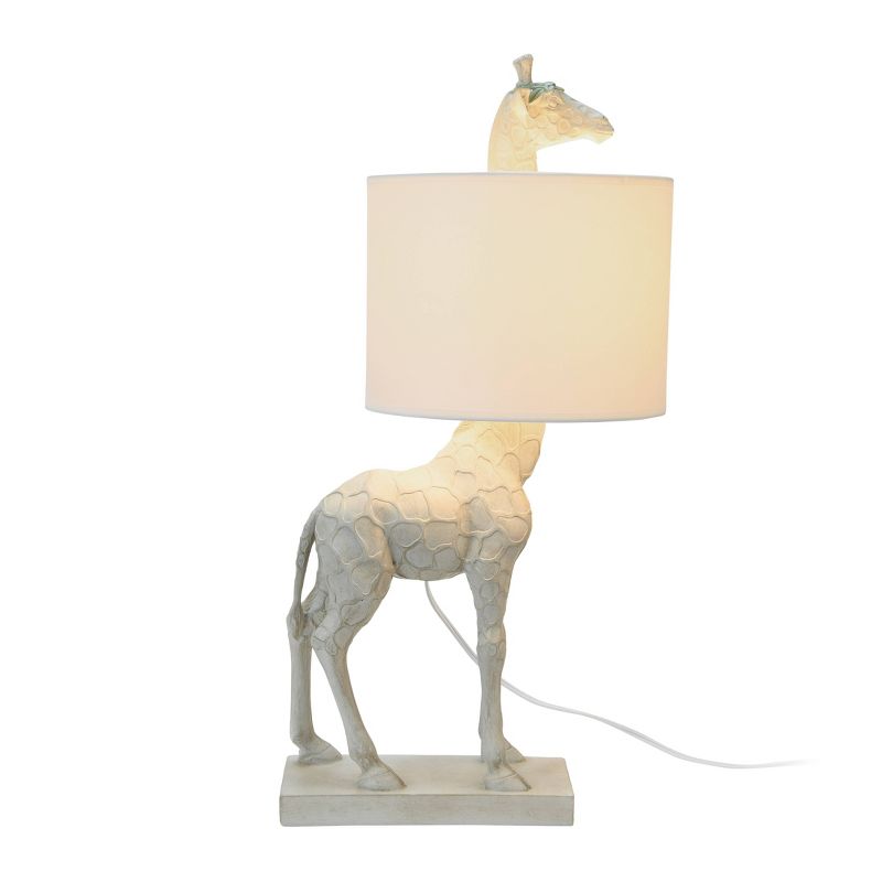 Resin Giraffe Table Lamp White - Storied Home, 5 of 11